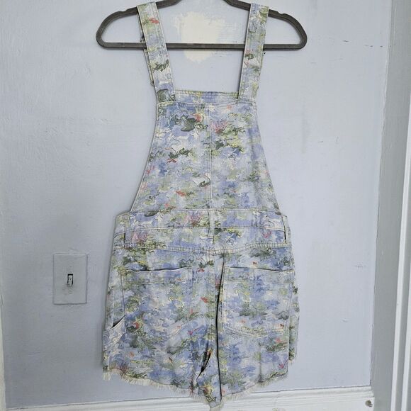 NWT Anthropologie Pilcro Cut-Off Short Overalls | 30 - Picture 3 of 6